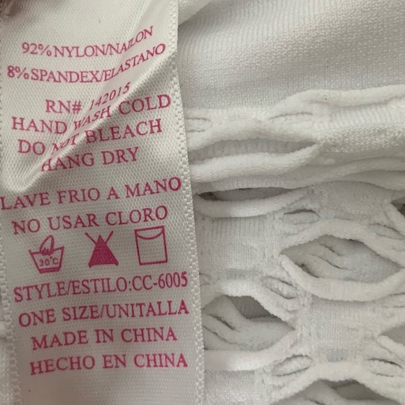 White Mesh Long Sleeve Top - Picture 4 of 4